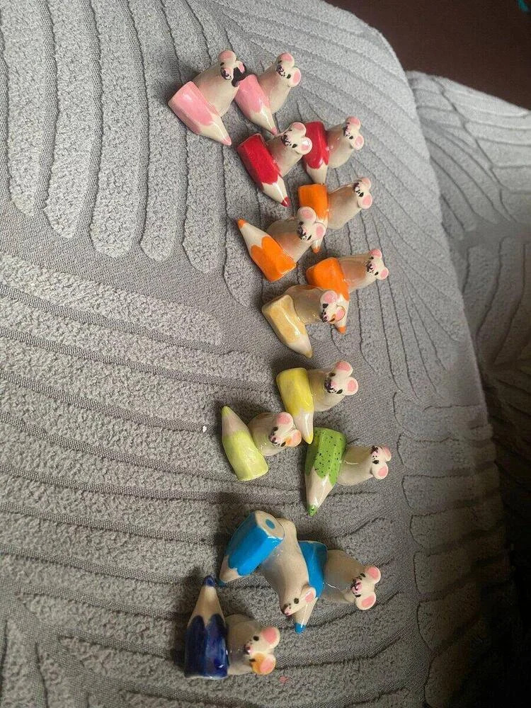 Handmade ceramic critter with thing