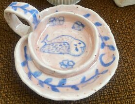 Handmade ceramic ring holder